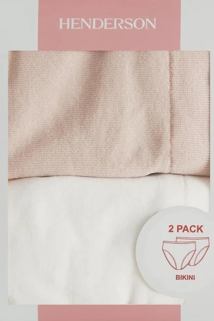 2 PACK kalhotky 42858-K003 - vyšší pas - Mix barev