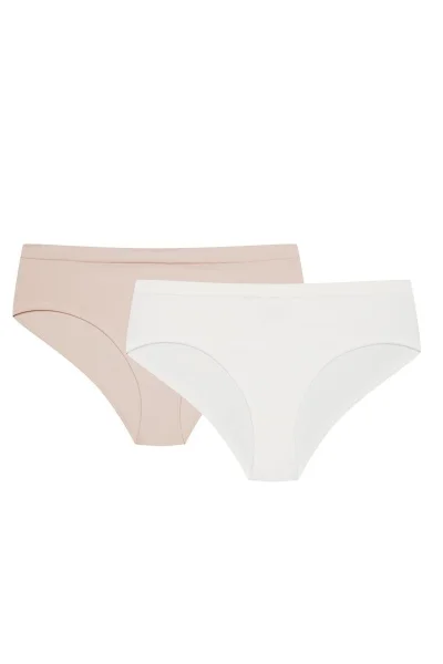 2 PACK kalhotky 42858-K003 - vyšší pas - Mix barev
