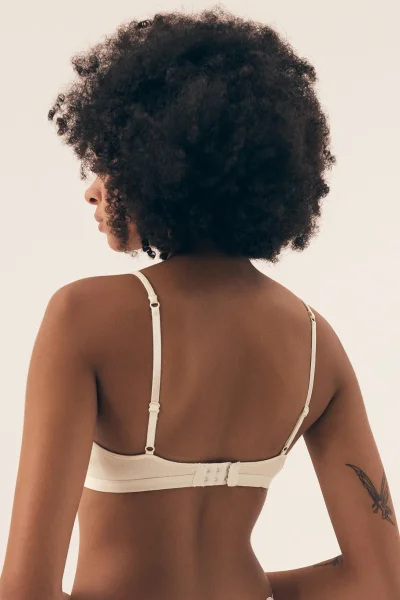 Nevyztužená podprsenka Nashwa - bez kostic - Krémová