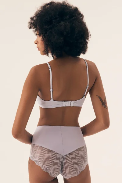 Nevyztužená podprsenka Nashwa - bez kostic - Světle modrá