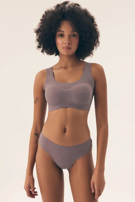 Nevyztužená podprsenka Neony - bralette - Šedá