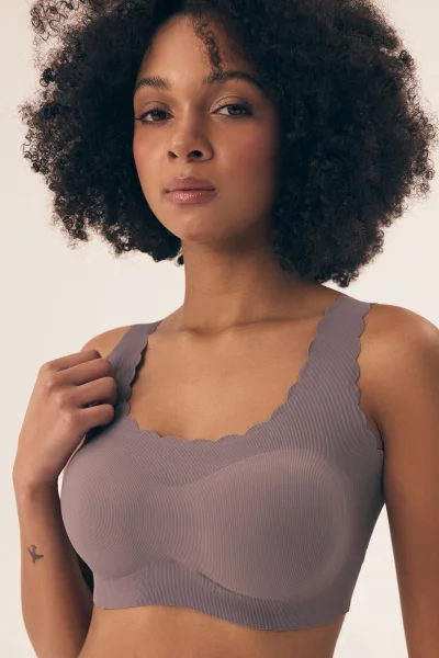 Nevyztužená podprsenka Neony - bralette - Šedá