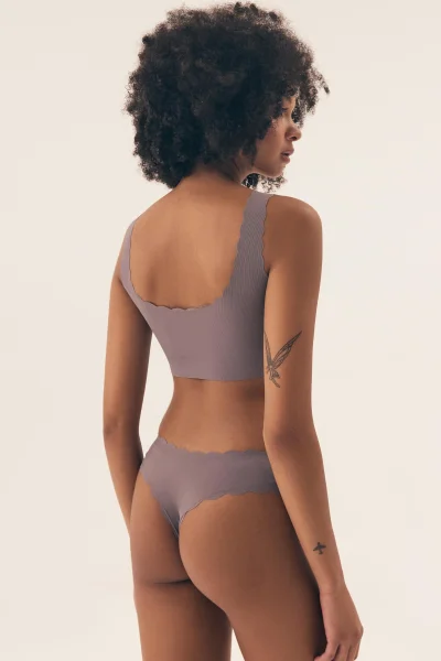 Nevyztužená podprsenka Neony - bralette - Šedá