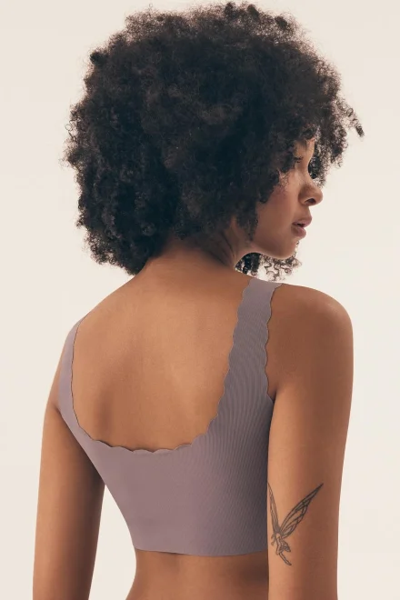 Nevyztužená podprsenka Neony - bralette - Šedá