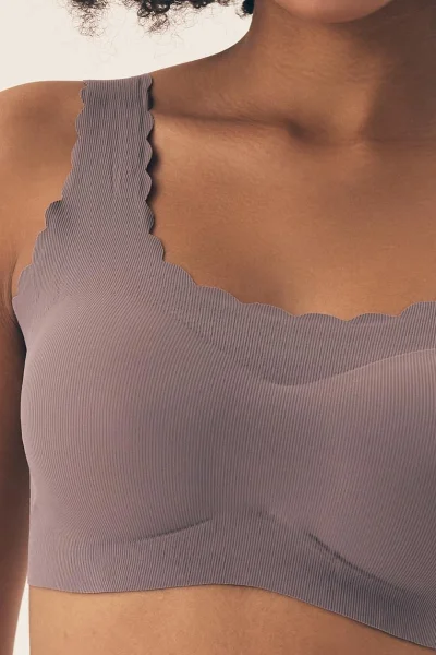 Nevyztužená podprsenka Neony - bralette - Šedá