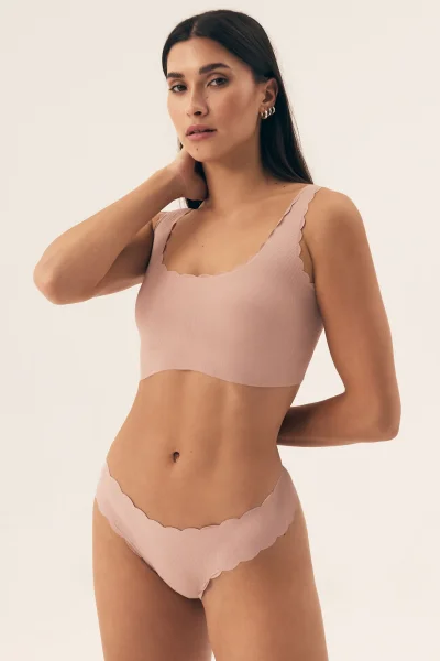 Nevyztužená podprsenka Neony - bralette - Starorůžová