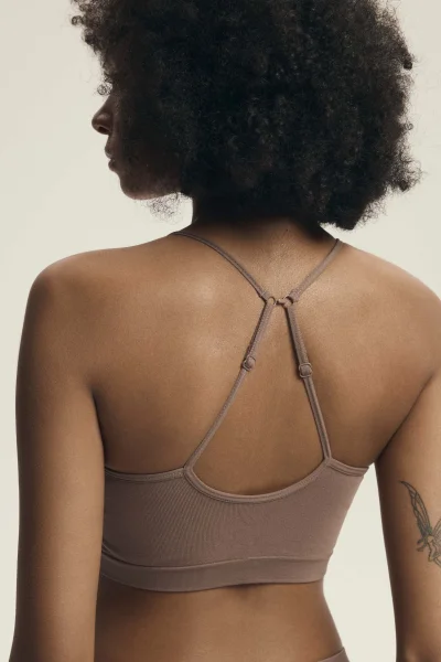 Podprsenkový top Brew - Hnědá