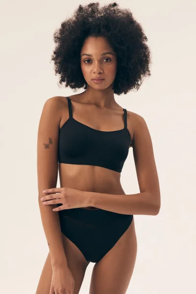 Sportovní podprsenka Bass - bez kostic - Černá