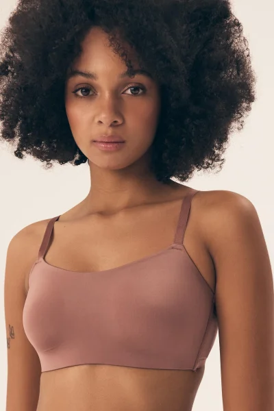 Sportovní podprsenka Bass - bez kostic - Světle fialová