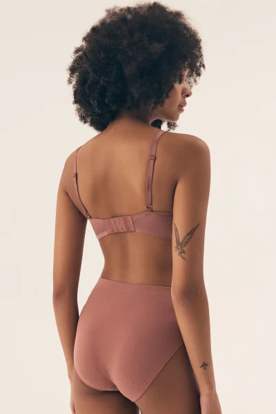 Sportovní podprsenka Bass - bez kostic - Světle fialová