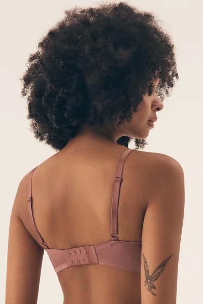 Sportovní podprsenka Bass - bez kostic - Světle fialová