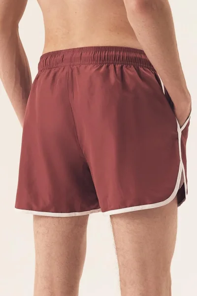 Pánské plavky Raven - Vínově-červená