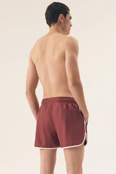 Pánské plavky Raven - Vínově-červená