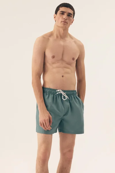 Pánské plavky React - měnící se vzor - Zelená