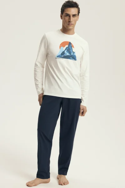 Pánské pyžamo Loji - Bílá