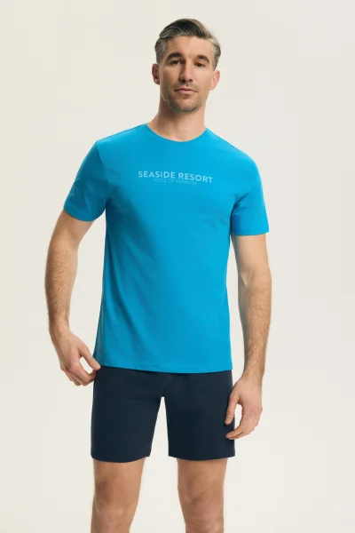 Pánské pyžamo Bey - Světle modrá