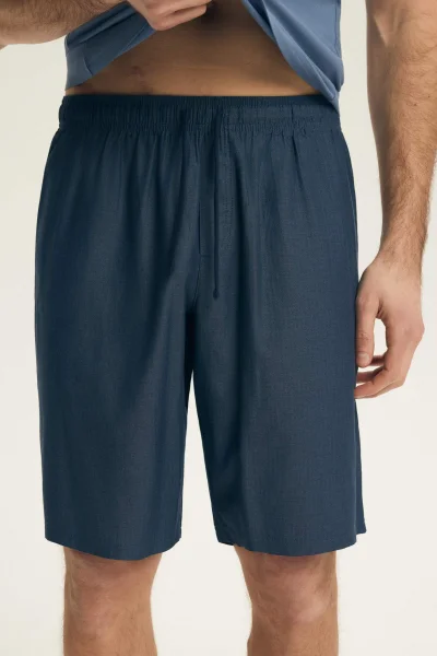 Pánské pyžamo Post - bavlna - Tmavěmodrá-modrá