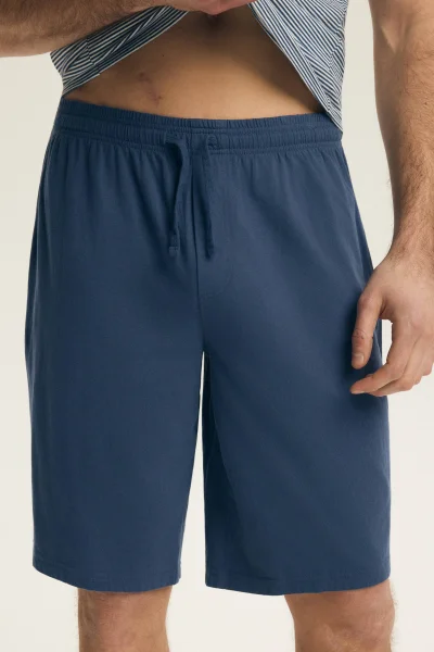 Pánské pyžamo Poke - bavlna - Modrá