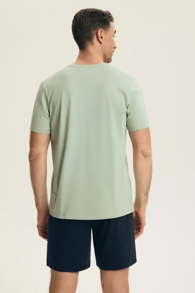 Pánské pyžamo Brook - bavlna - Světle zelená