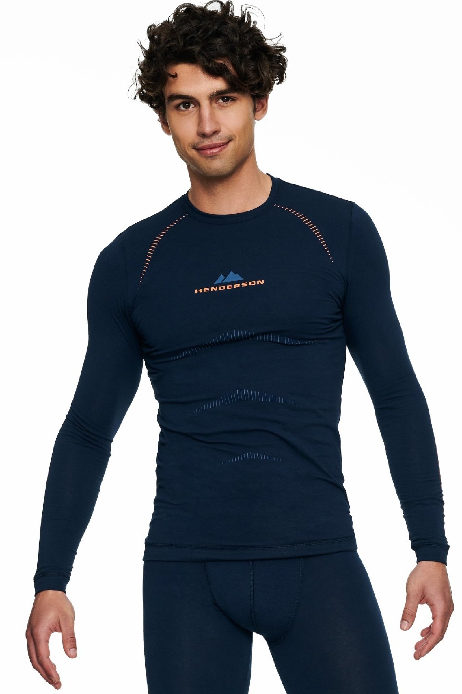 Termo triko s dlouhým rukávem Henderson 22969 - termo Tmavě modrá 2XL