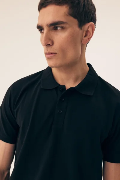 Pánské polo tričko Mile - s límečkem - Černá