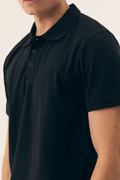 Pánské polo tričko Mile - s límečkem - Černá