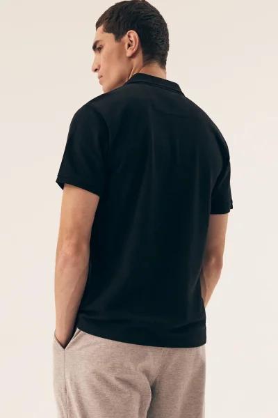 Pánské polo tričko Mile - s límečkem - Černá