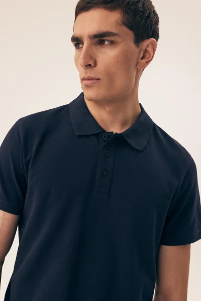 Pánské polo tričko Mile - s límečkem - Tmavě modrá