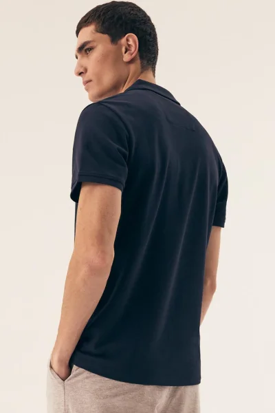 Pánské polo tričko Mile - s límečkem - Tmavě modrá