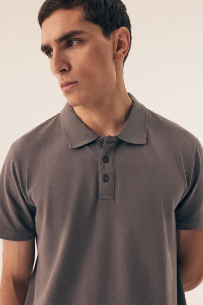 Pánské polo tričko Mile - s límečkem - Šedá