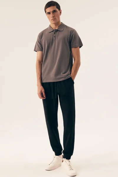 Pánské polo tričko Mile - s límečkem - Šedá