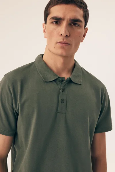 Pánské polo tričko Mile - s límečkem - Khaki