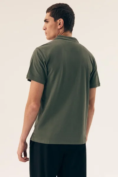 Pánské polo tričko Mile - s límečkem - Khaki