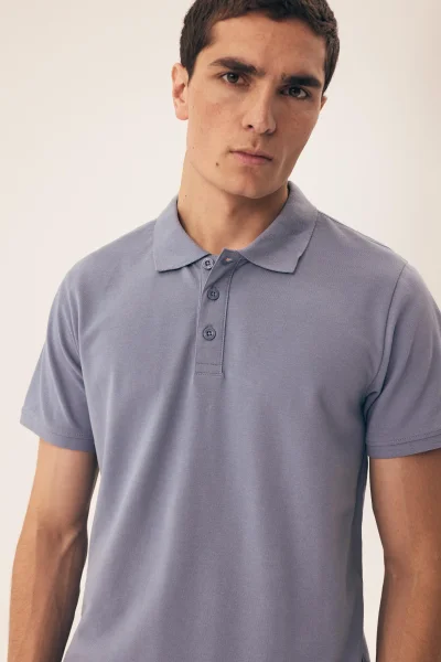 Pánské polo tričko Mile - s límečkem - Světle modrá