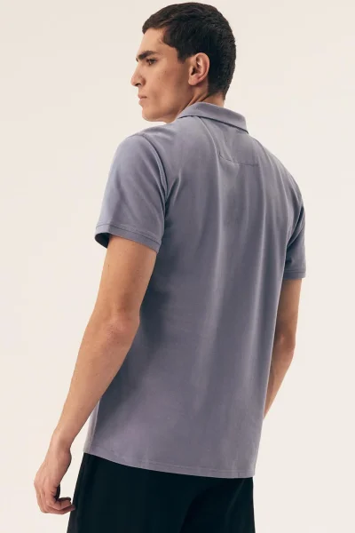 Pánské polo tričko Mile - s límečkem - Světle modrá