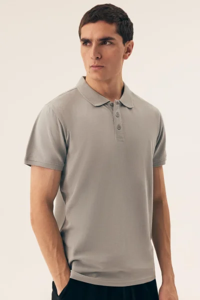 Pánské polo tričko Mile - s límečkem - Světle zelená