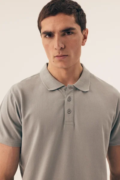 Pánské polo tričko Mile - s límečkem - Světle zelená