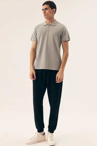 Pánské polo tričko Mile - s límečkem - Světle zelená