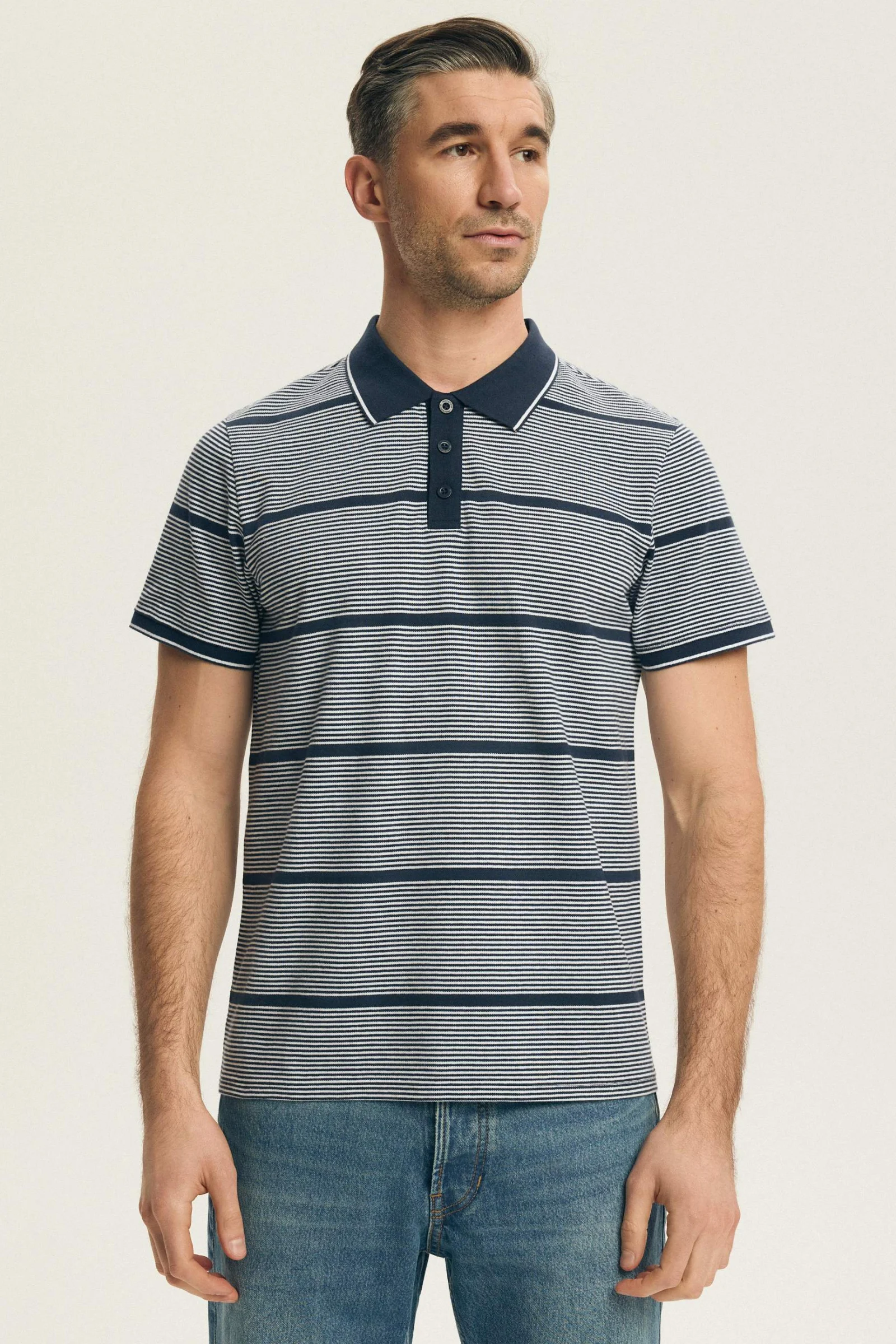 Pánské polo tričko Henderson Pick Tmavě modrá 3XL