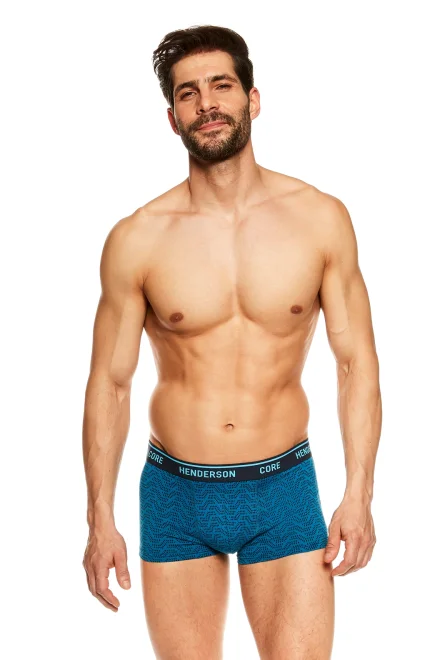 Pánské boxerky Jungle 36616 Duo Pack - Tyrkysová-tmavěmodrá