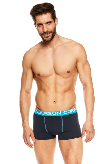 Pánské boxerky Java 36611 Duo Pack - Růžovo-tmavěmodrá
