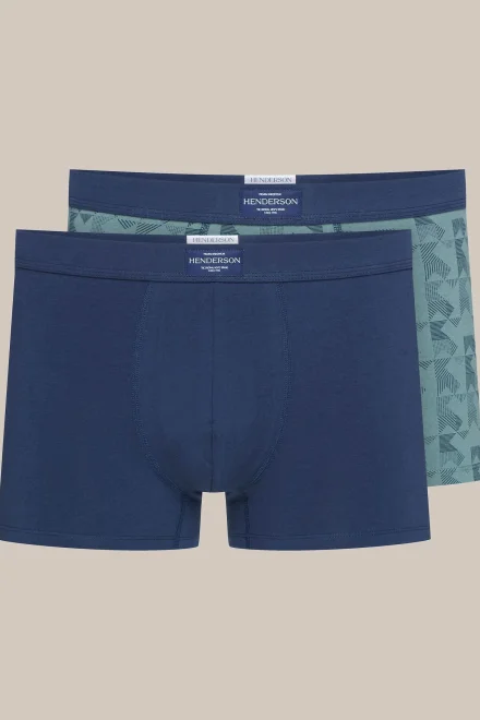 2 PACK boxerky 42249 - delší nohavička - Mix barev