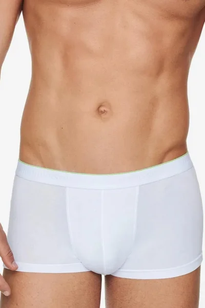 Pánské boxerky Graph Basic - bambus - Bílá