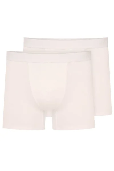 2 PACK boxerky Move - delší nohavička - Bílá