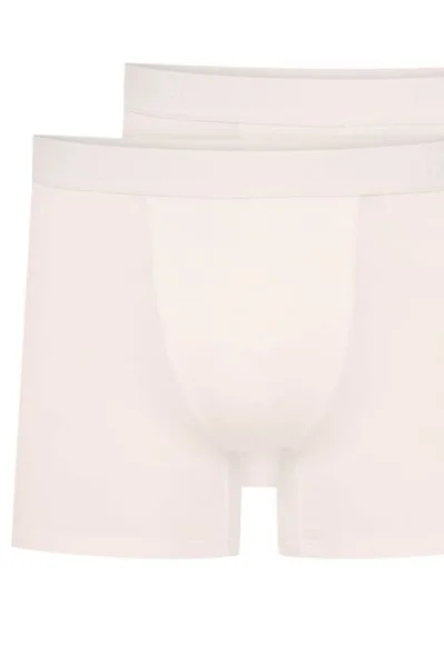 2 PACK boxerky Move - delší nohavička - Bílá