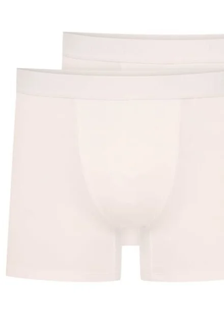 2 PACK boxerky Move - delší nohavička - Bílá