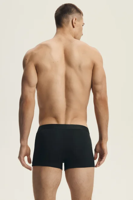 2 PACK boxerky Domme - bambus - Černá