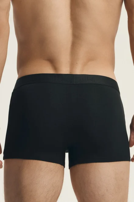 2 PACK boxerky Domme - bambus - Černá