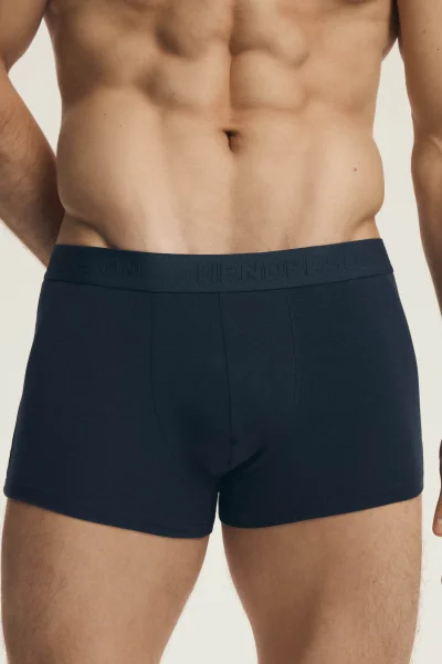 2 PACK boxerky Domme - bambus - Tmavě modrá