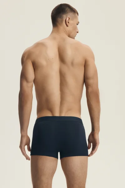 2 PACK boxerky Domme - bambus - Tmavě modrá